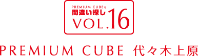 間違い探しVOL.16 PREMIUM CUBE 代々木上原